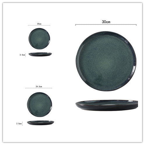 Ceramic round plate