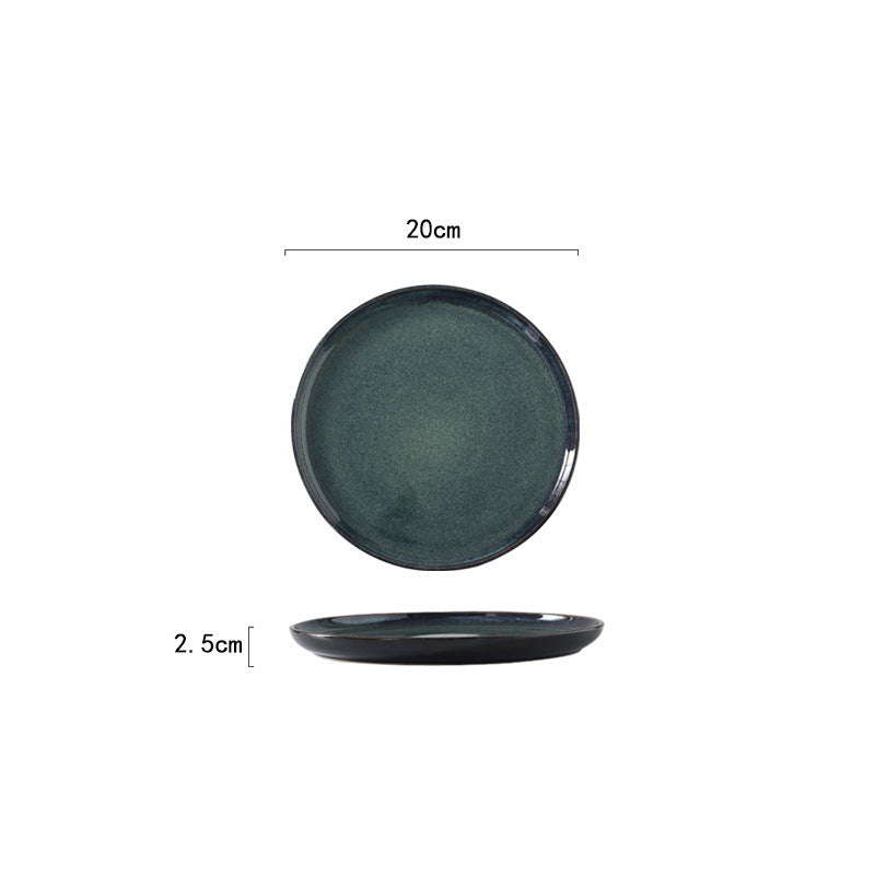 Ceramic round plate