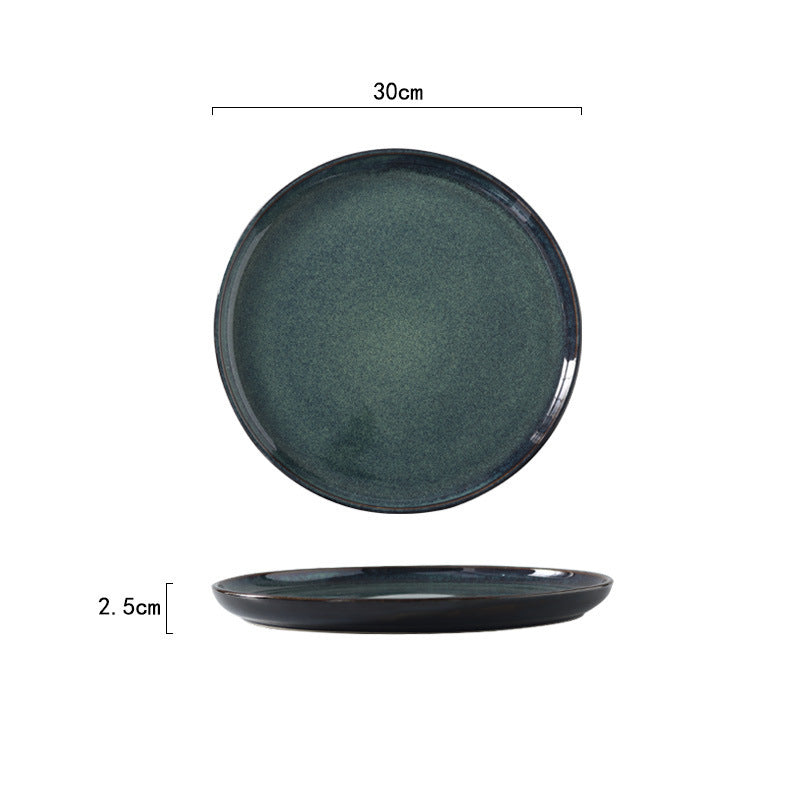 Ceramic round plate