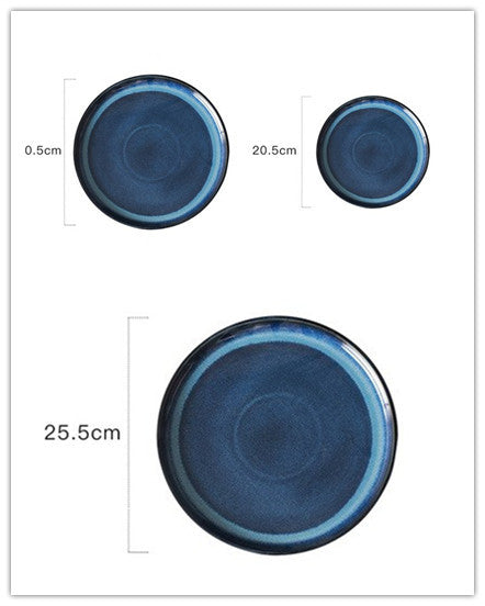 Ceramic round plate