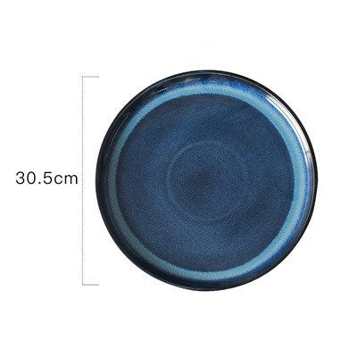 Ceramic round plate
