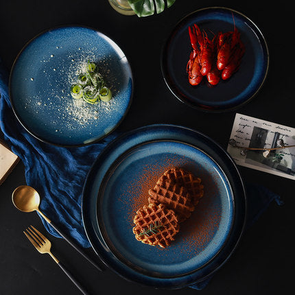 Ceramic round plate